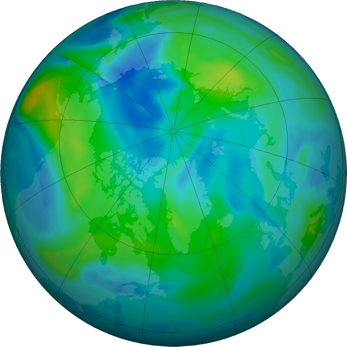 Arctic ozone map for 28 September 2020